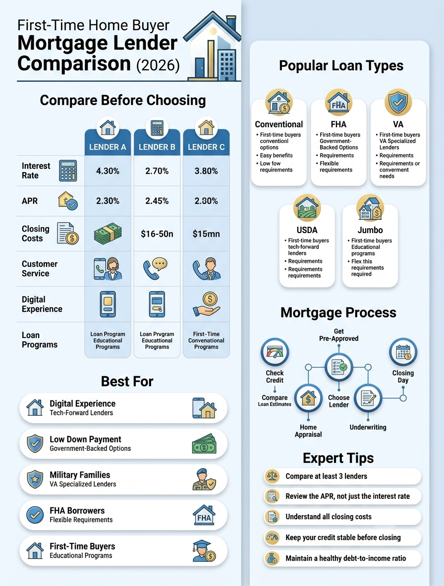 Best Mortgage Lenders For First-Time Home Buyers
