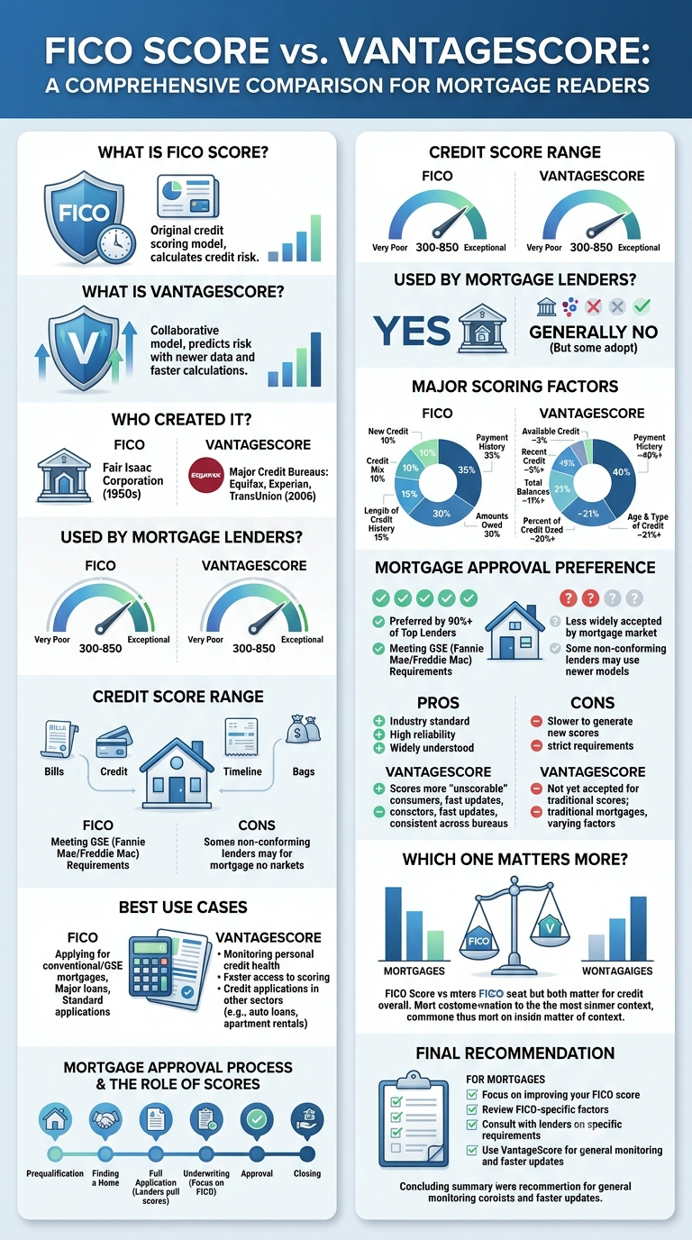 FICO Score vs VantageScore